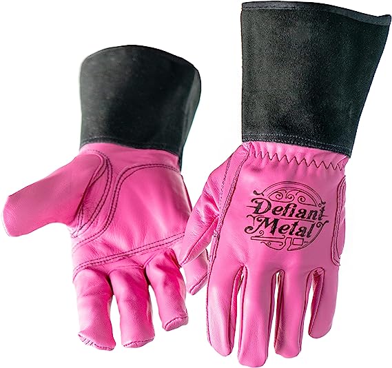Pink Defiant Metal TIG Gloves