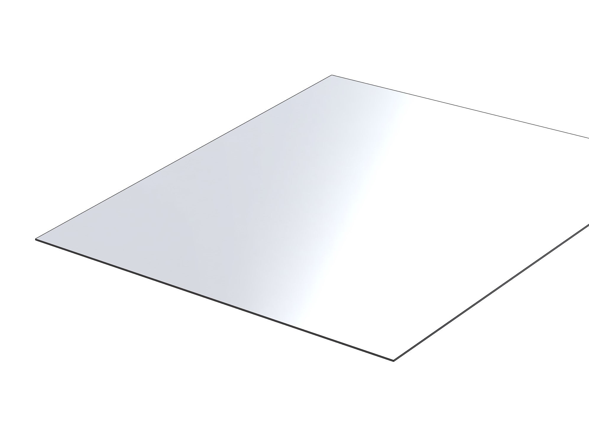 white metal sheet
