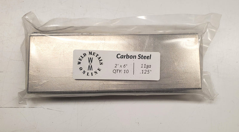 Colled Rolled Carbon Steel 2x6 Coupons