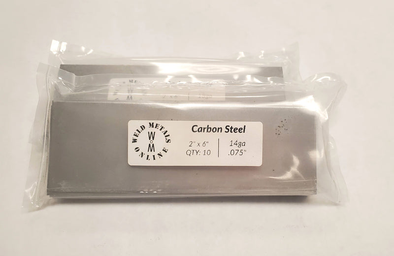 Colled Rolled Carbon Steel 2x6 Coupons