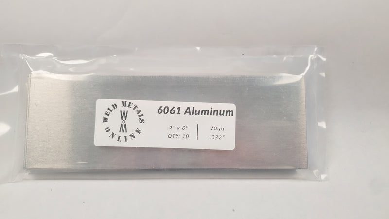 6061 Aluminum 2x6 Coupons