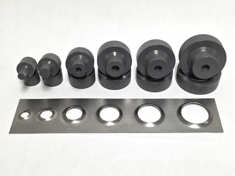 6 Piece Round Dimple Die Set 3D Print File