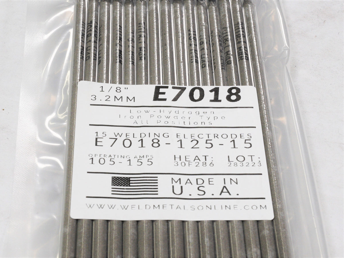 Weld Metals Online E7018 1 8 Welding Electrodes 15 Pack