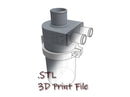 3D Printed Vented Oil Catch Can Complete STL File