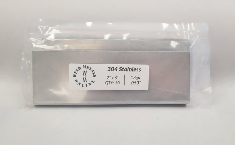 304 2B Stainless Steel 2x6 Coupons