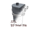 3D Printed Recirculated Oil Catch Can Complete STL File