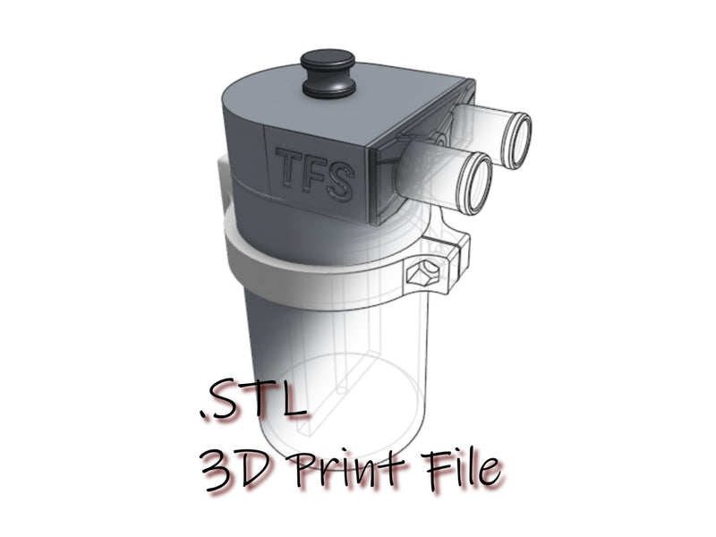 3D Printed Recirculated Oil Catch Can Complete STL File