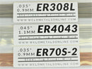 Thin Metals TIG Welding Starter Kit – (20) .036” Cold Rolled Steel Coupons, (20) .038" 304 Stainless Steel Coupons, (20) .032” 5052 Aluminum Coupons - 1 Universal Tungsten - Carbon Steel, Stainless Steel, Aluminum Filler - Everything You Need