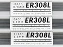 Stainless Steel TIG Welding Starter Kit – (20) 1/16” 304 Stainless Steel Coupons, (20) 1/8” 304 Stainless Steel Coupons - 1 Universal Tungsten – 3 Diameters of ER308L Stainless Steel Filler
