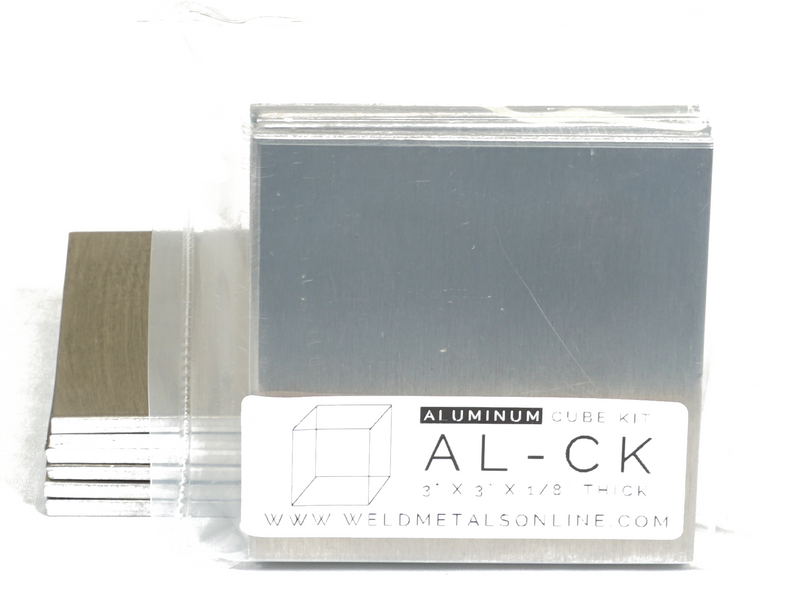 6 aluminum square practice welding coupons TIG welding cube