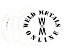 Weldy sticker weld metals online round logo sticker