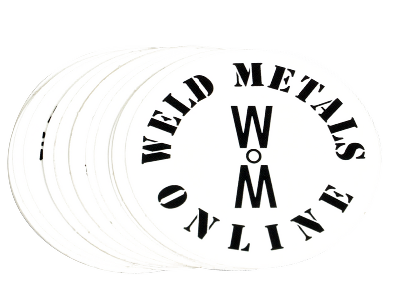 Weldy sticker weld metals online round logo sticker
